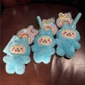 Blue Plush Bunny Atomizer Keychains
